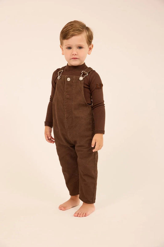 Casual Mockneck Brown Onesie