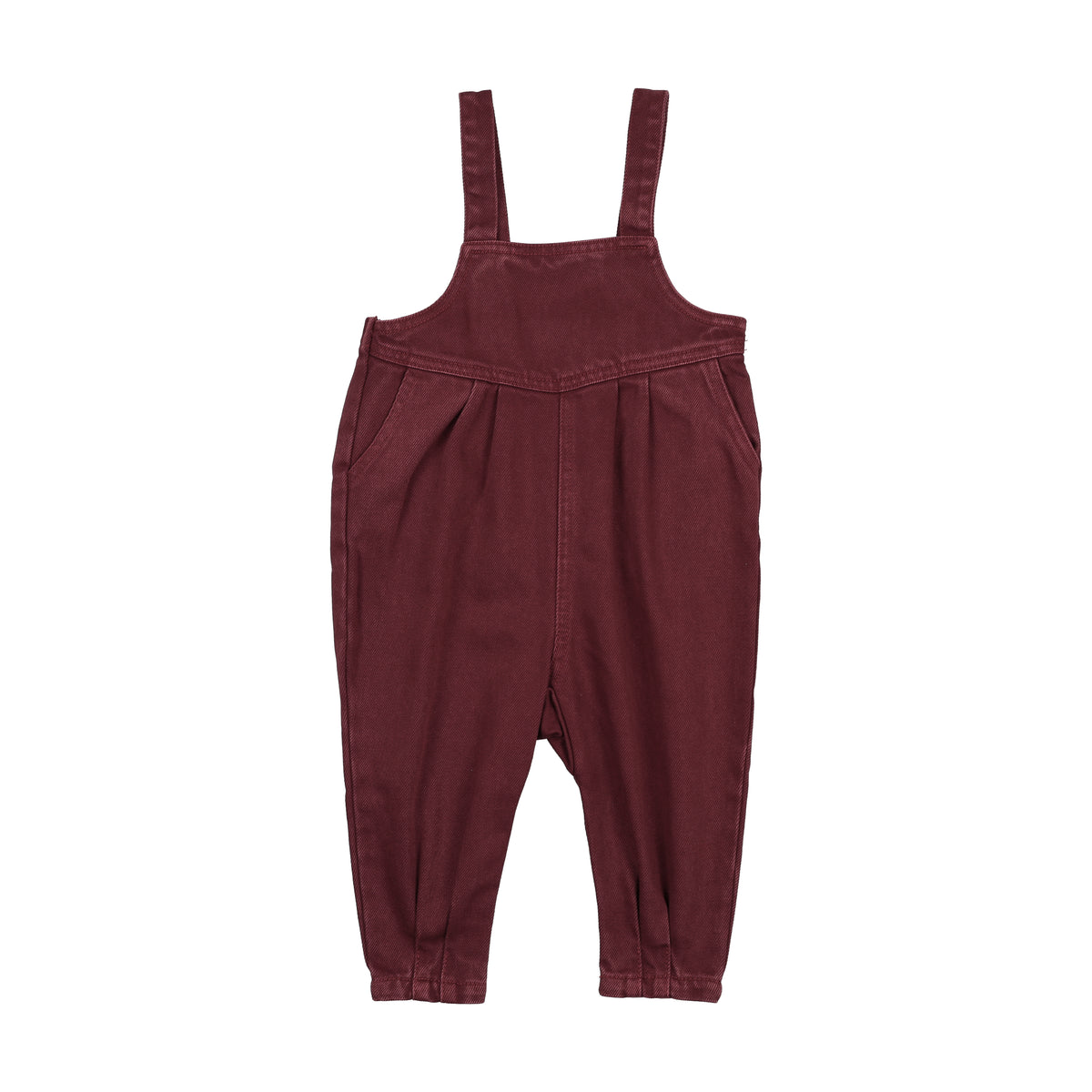 Baby Washed Burgundy Overall