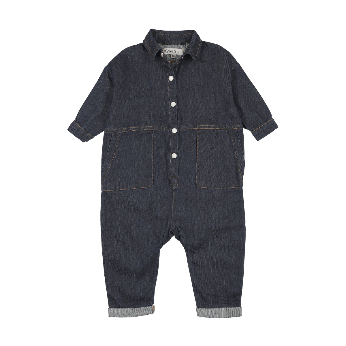 Boys Washed Blue Romper