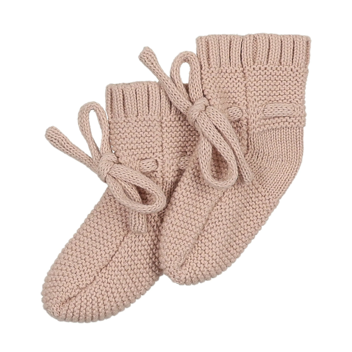 Knit Rose Booties