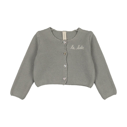 Le Bebe Knit Light Blue Cardigan