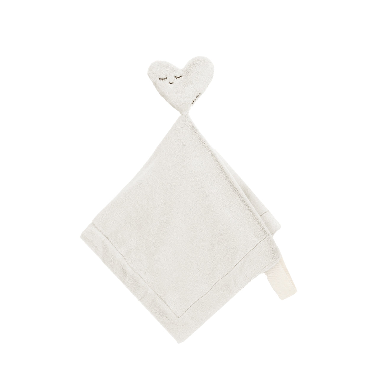 Ivory Heart Lovey Paci Holder
