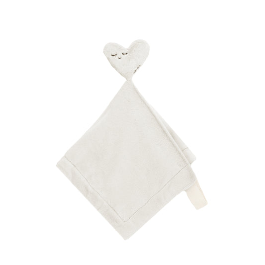 Ivory Heart Lovey Paci Holder