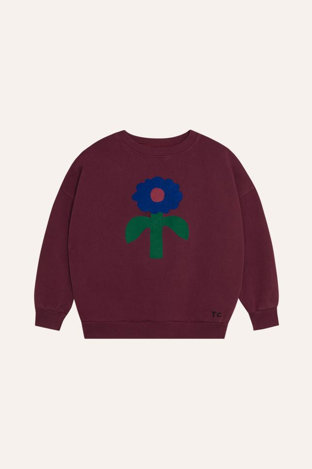 Burgundy Daisy Sweatshirt