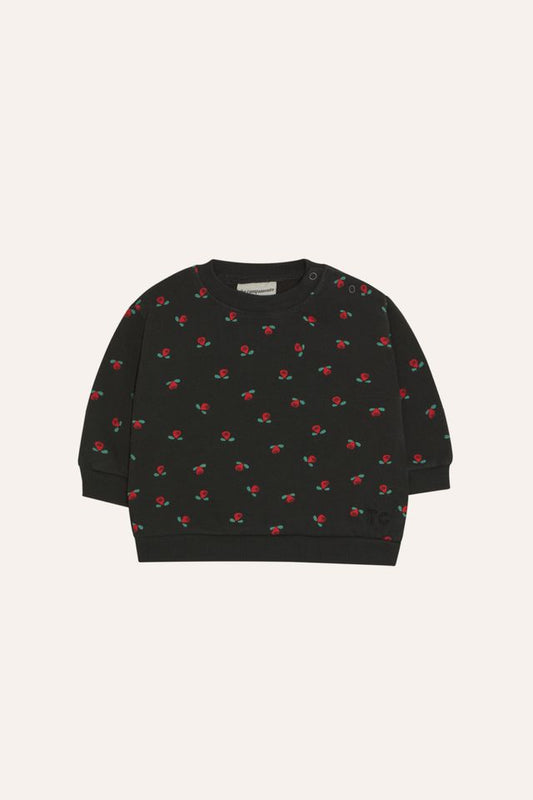Flowers Grey Baby Sweatshirt