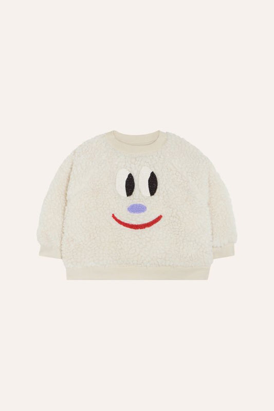 Smiling Face White Baby Sweatshirt