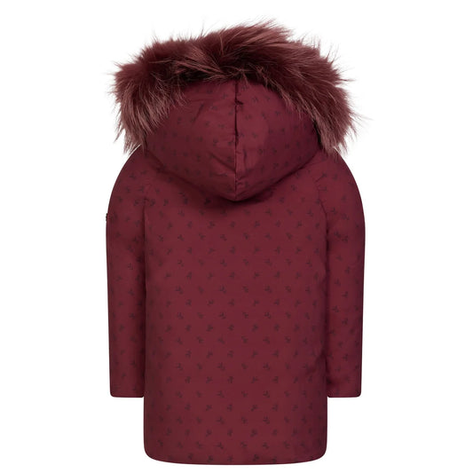 Stride Toddler Burgundy Floral Coat